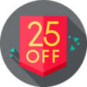 discount,commerce and shopping,sticker,percentage,sales,promotion,off,25 percent ok 